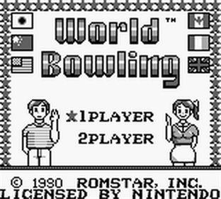 World Bowling - Screenshot - Game Title Image