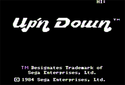 Up 'n Down - Screenshot - Game Title Image