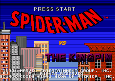 Spider-Man (Sega) - Screenshot - Game Title Image