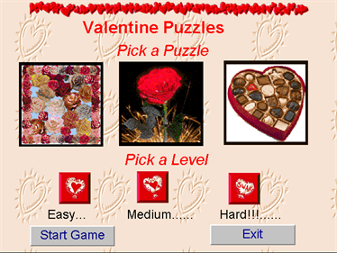 Valentine Puzzles '98 - Screenshot - Game Title Image