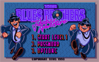 The Blues Brothers: Jukebox Adventure - Screenshot - Game Title Image