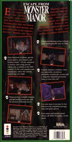 Escape from Monster Manor - Box - Back Image