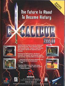 Excalibur 2555 A.D. - Advertisement Flyer - Front Image