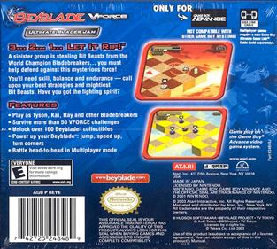 Beyblade VForce: Ultimate Blader Jam - Box - Back Image