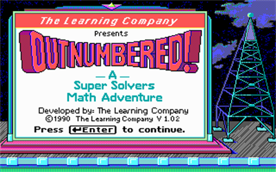 Super Solvers: OutNumbered! - Screenshot - Game Title Image
