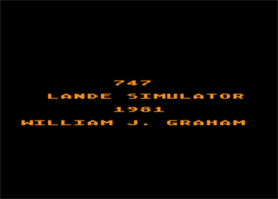 747 Landing Simulator - Screenshot - Game Title Image