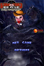 Barnyard Blast: Swine of the Night - Screenshot - Game Title Image