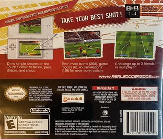 Real Soccer 2009 - Box - Back Image