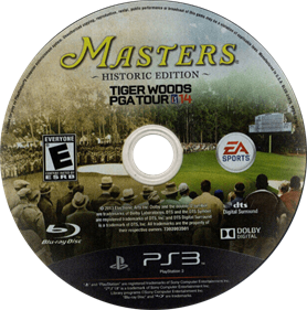 Tiger Woods PGA Tour '14: Masters Historic Edition - Disc Image