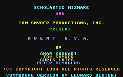 Agent USA - Screenshot - Game Title Image