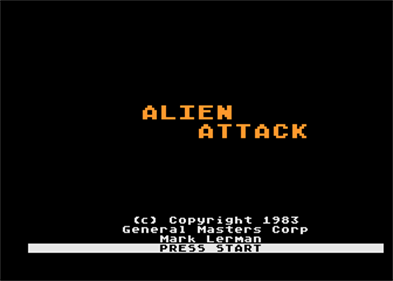 Alien Attack - Screenshot - Game Title Image
