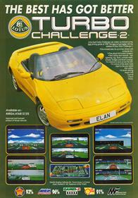 Lotus Turbo Challenge 2 - Advertisement Flyer - Front Image