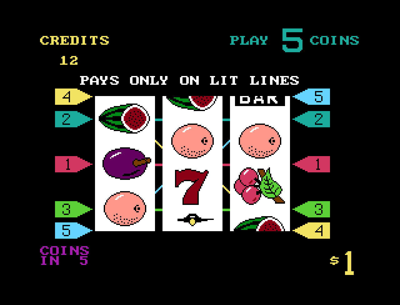 5-Line Fruit Slot Machine