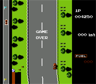 Road Fighter - Screenshot - Game Over Image