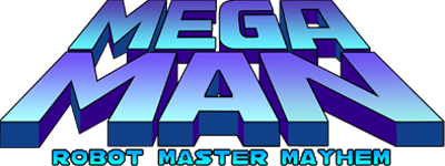 Mega Man: Robot Master Mayhem - Clear Logo Image