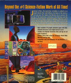 Ray Bradbury's The Martian Chronicles Adventure Game - Box - Back Image