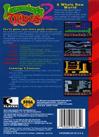 Lemmings 2: The Tribes - Box - Back Image