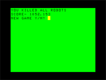 Voyager I: Sabotage of the Robot Ship - Screenshot - Game Over Image