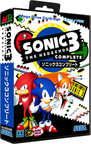 Sonic The Hedgehog 3 Complete - Box - 3D Image
