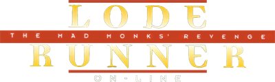 Lode Runner On-Line: The Mad Monks' Revenge - Clear Logo Image