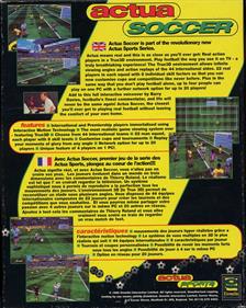 VR Soccer '96 - Box - Back Image