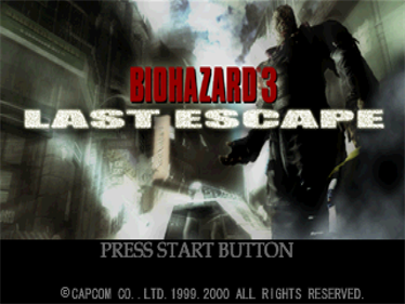 Resident Evil 3: Nemesis - Screenshot - Game Title