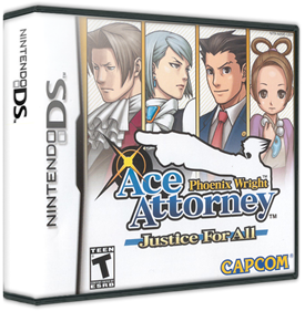 Phoenix Wright: Ace Attorney: Justice for All - Box - 3D Image