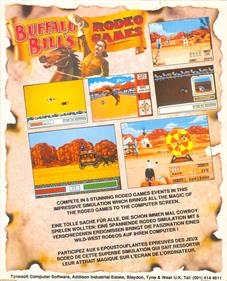 Buffalo Bill's Rodeo Games - Box - Back Image