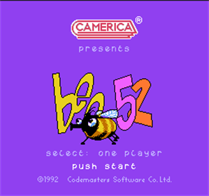 Bee 52 - Screenshot - Game Title Image