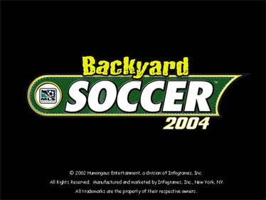 Backyard Soccer 2004 - Screenshot - Game Title Image