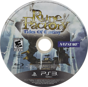 Rune Factory: Tides of Destiny - Disc Image