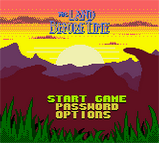 The Land Before Time - Screenshot - Game Title Image