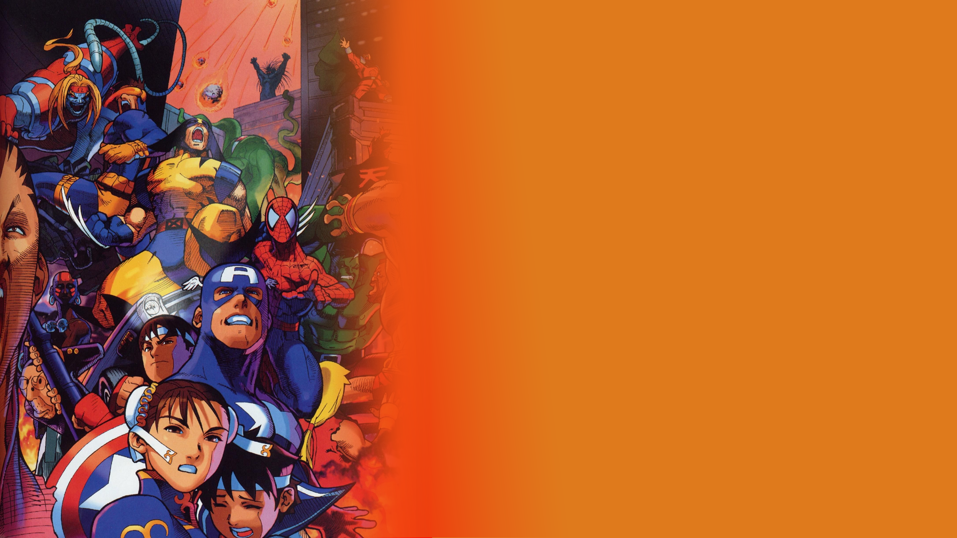 Video Game Marvel Super Heroes vs. Street Fighter HD Wallpaper