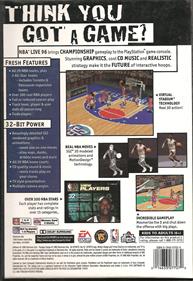 NBA Live 96 - Box - Back Image