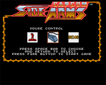 Side Arms - Screenshot - Game Select Image
