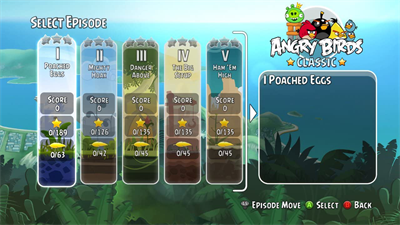 Angry Birds Trilogy - Screenshot - Game Select Image