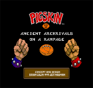 Pigskin 621AD - Screenshot - Game Title Image