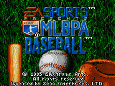 MLBPA Baseball - Screenshot - Game Title Image