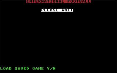 International Football - Screenshot - Game Title Image