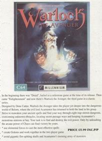 Warlock: The Avenger - Advertisement Flyer - Front Image