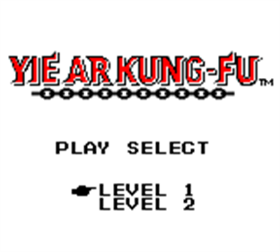 Yie Ar Kung-Fu - Screenshot - Game Title Image