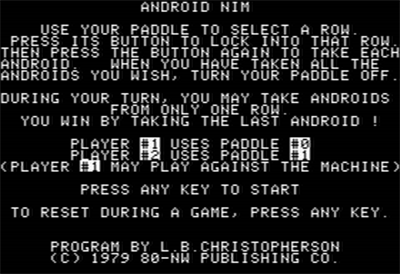 Android Nim - Screenshot - Game Title Image