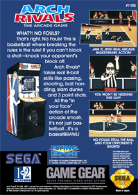 Arch Rivals: The Arcade Game - Box - Back Image