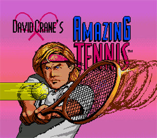 David Crane's Amazing Tennis - Screenshot - Game Title Image