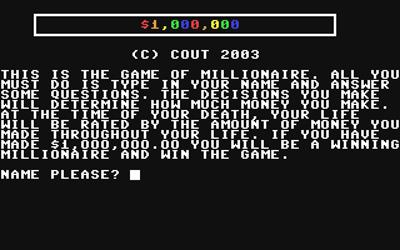 $1,000,000 - Screenshot - Game Title Image