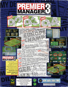 Premier Manager 3 - Box - Back Image