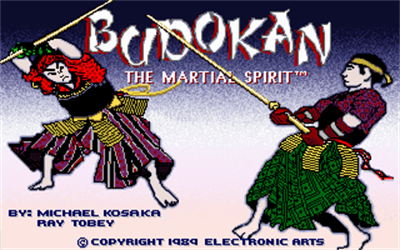 Budokan: The Martial Spirit - Screenshot - Game Title Image