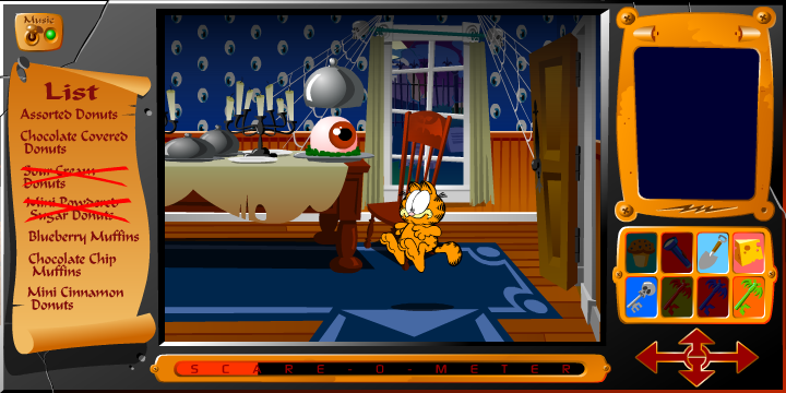 Garfield Scary Scavenger Hunt 2 - Friv Games