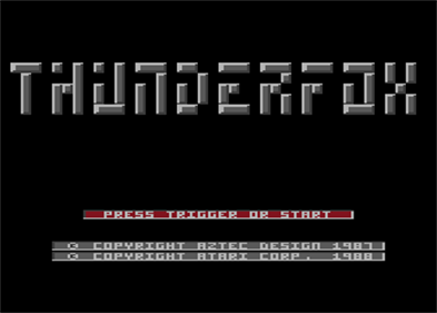 ThunderFox - Screenshot - Game Title Image