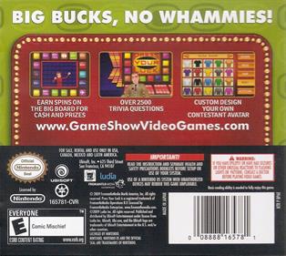 Press Your Luck: 2010 Edition - Box - Back Image